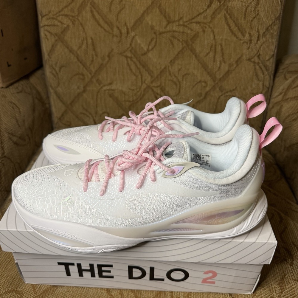 Li-Ning Way of Wade DLO 2 PISCES White Pink ABPW013-2 Men's Size 11 Basketball